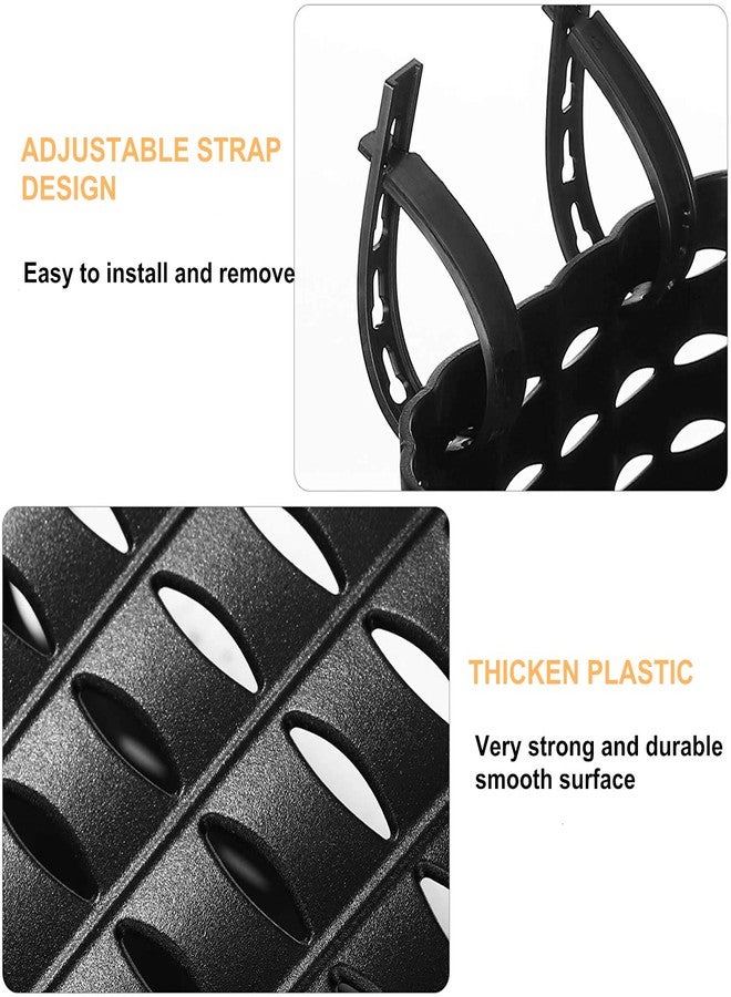 MIDOGAT Kids Bike Basket with Adjustable Straps Design, Bicycle Basket, Basket for Kids, Toddler Bike Baskets, Bike Accessories (Black A) - Image 3