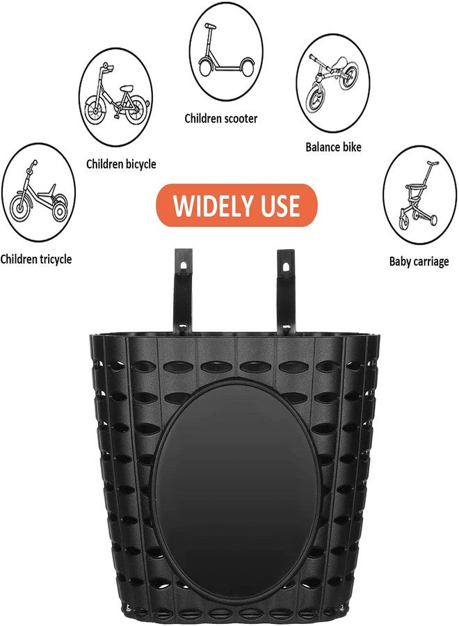 MIDOGAT Kids Bike Basket with Adjustable Straps Design, Bicycle Basket, Basket for Kids, Toddler Bike Baskets, Bike Accessories (Black A) - Image 5