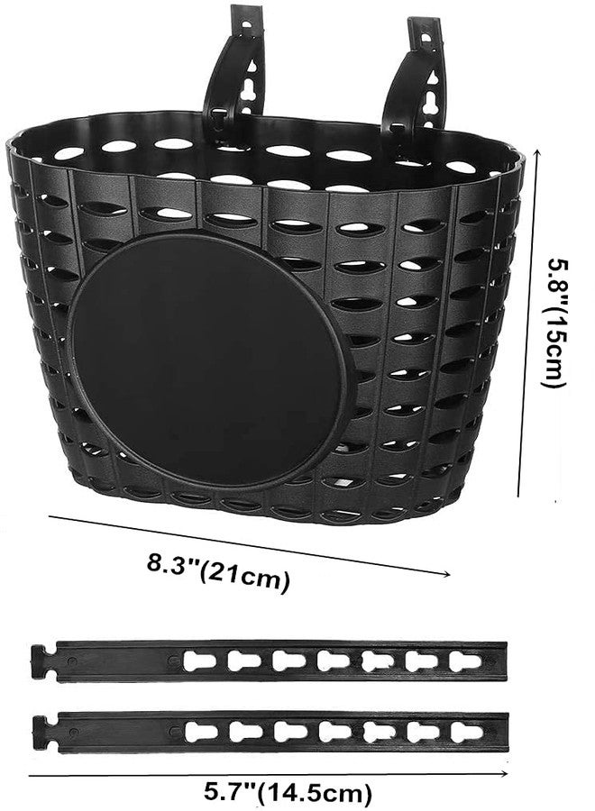 MIDOGAT Kids Bike Basket with Adjustable Straps Design, Bicycle Basket, Basket for Kids, Toddler Bike Baskets, Bike Accessories (Black A) - Image 2