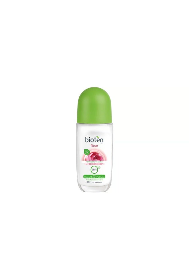 bioten Rose Deodorant Roll-On 50ml - Image 1