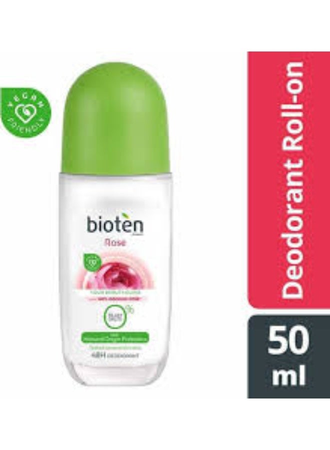 bioten Rose Deodorant Roll-On 50ml - Image 2