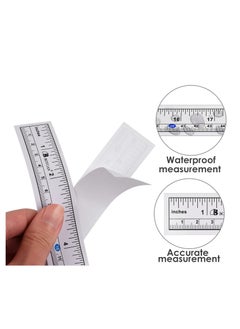 Excefore 20 Pcs Self-Adhesive Tape Measure, Workbench Ruler Measuring Tape, Waterproof Adhesive Ruler Tape Dual Scale Fish Measuring Tape for Boateft to Right, 36 Inches 90 cm  - Image 3
