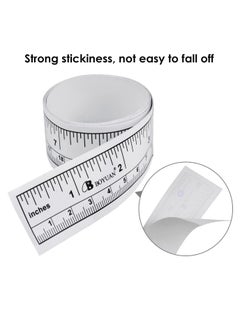 Excefore 20 Pcs Self-Adhesive Tape Measure, Workbench Ruler Measuring Tape, Waterproof Adhesive Ruler Tape Dual Scale Fish Measuring Tape for Boateft to Right, 36 Inches 90 cm  - Image 2