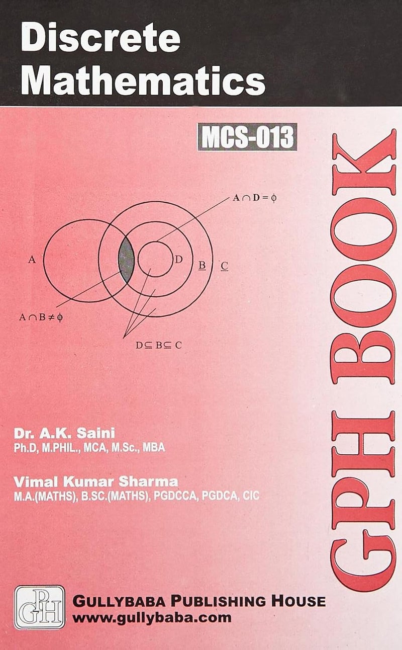 Gullybaba IGNOU BCA 1st, 2nd Sem MCS-13 Discrete Mathematics in English - Latest Edition IGNOU Help Book with Solved Previous Year's Question Papers and Important Exam Notes  - Image 3