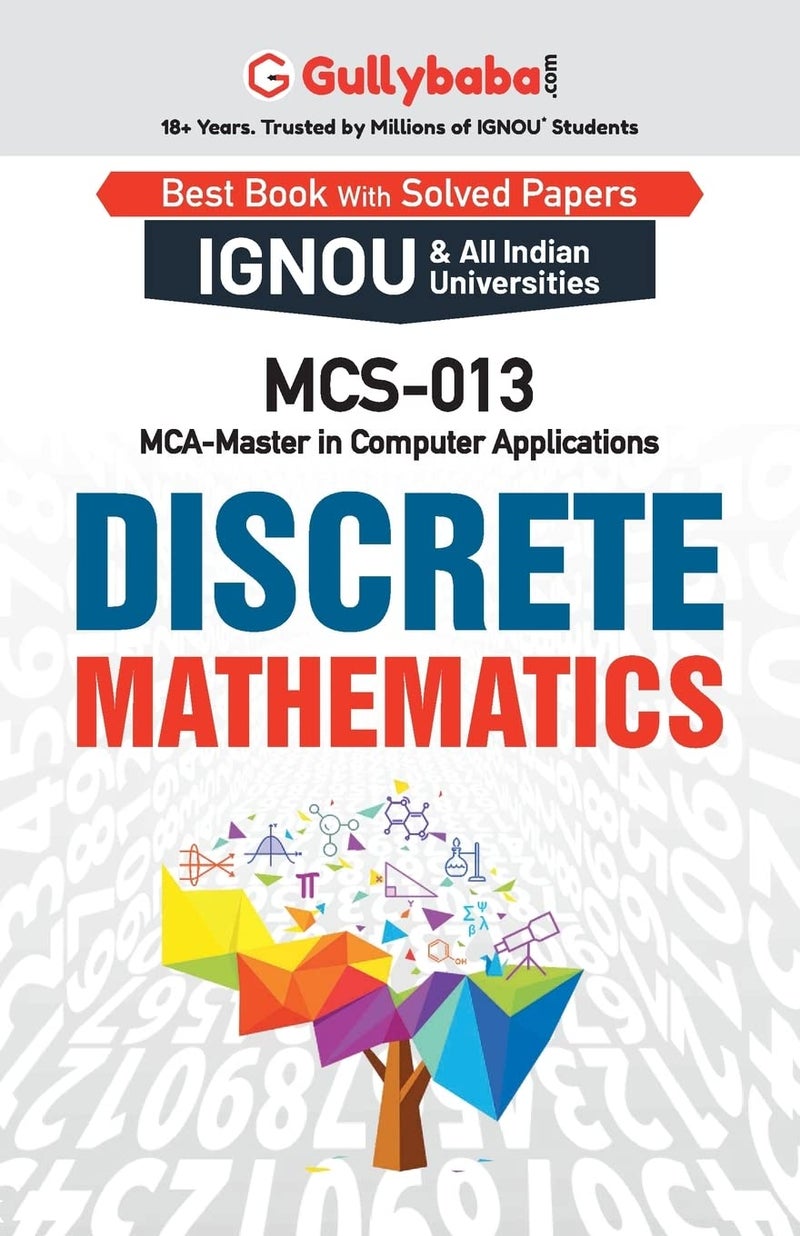 Gullybaba IGNOU BCA 1st, 2nd Sem MCS-13 Discrete Mathematics in English - Latest Edition IGNOU Help Book with Solved Previous Year's Question Papers and Important Exam Notes  - Image 1