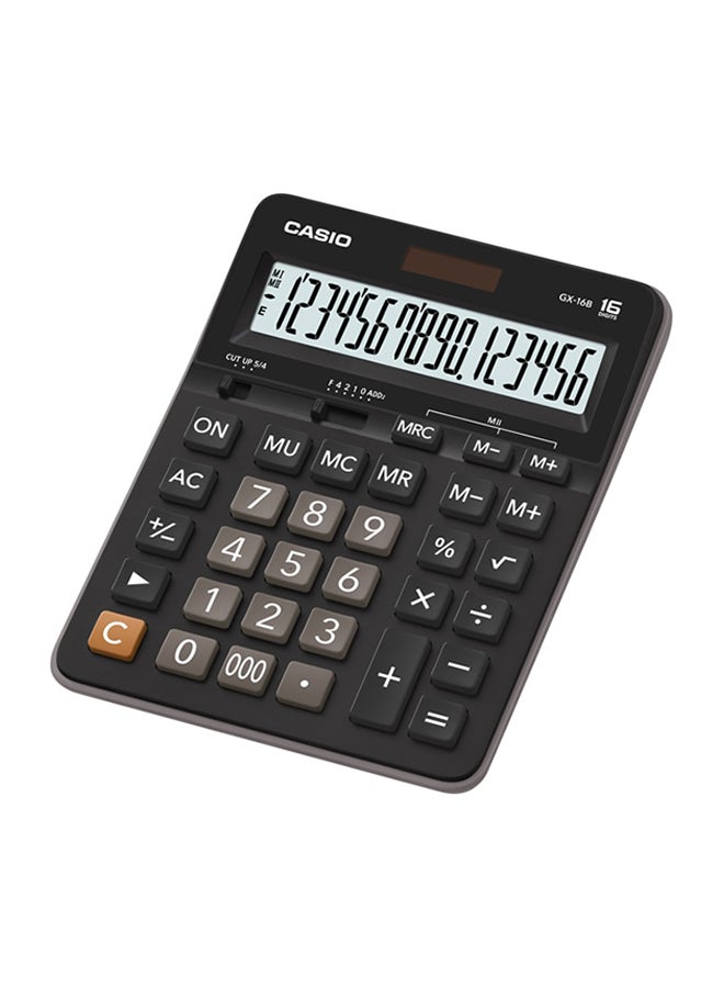 16-Digit Basic Calculator GX-16B-W-DC Black