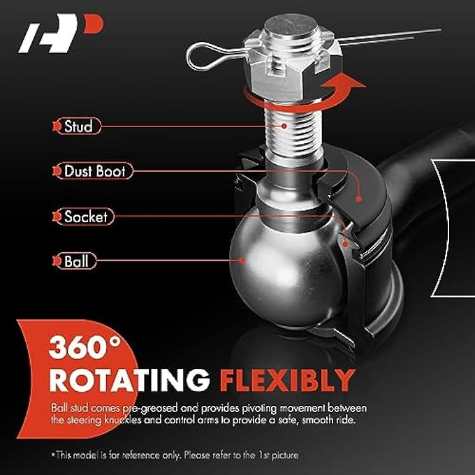 A-Premium 4Pcs Inner Outer Tie Rod End Kit Compatible With Ford Escape 20132019 Focus 20122018 CMax 20132018 - Image 5