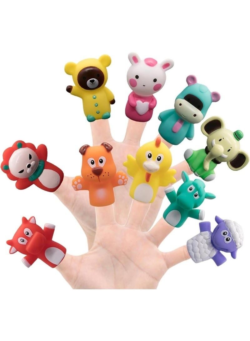 Finger Puppets Set, Mini Figures Toy Assortment, Animals Finger Puppet Toys for Kids, Shows, Playtime, Schools, Goodie Bag Fillers (10 PCS) - Image 1