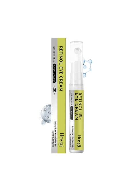 Retinol Eye Serum Roll-On: Smoothing & Hydrating, Fades Dark Circles & Lines, Daily Morning & Night Care, Anti-Aging Eye Treatment