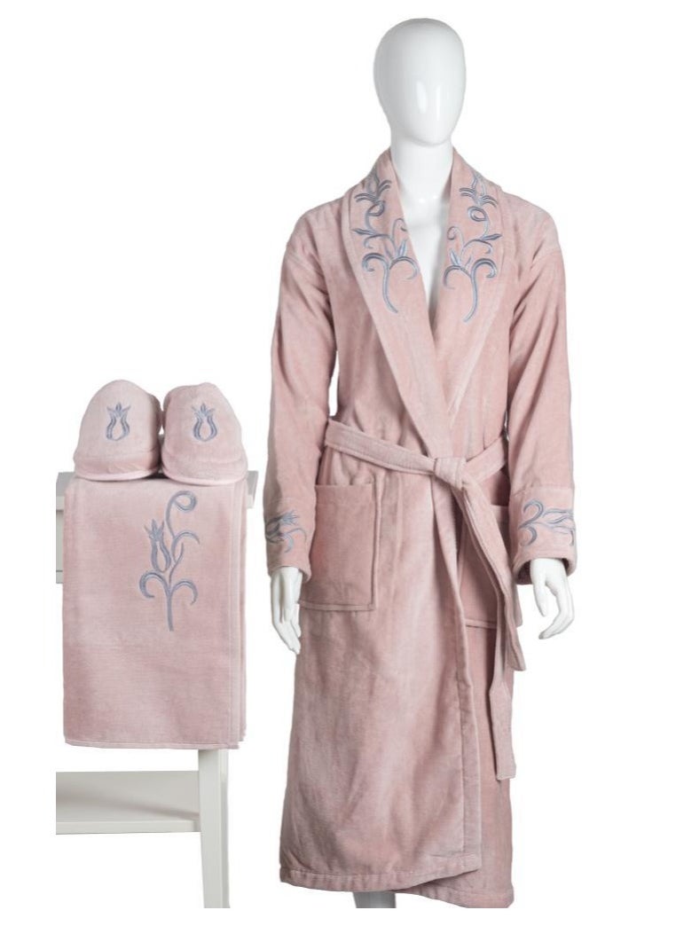 LAMA Home Tekstil Bathrobe Flower Rosy Person 