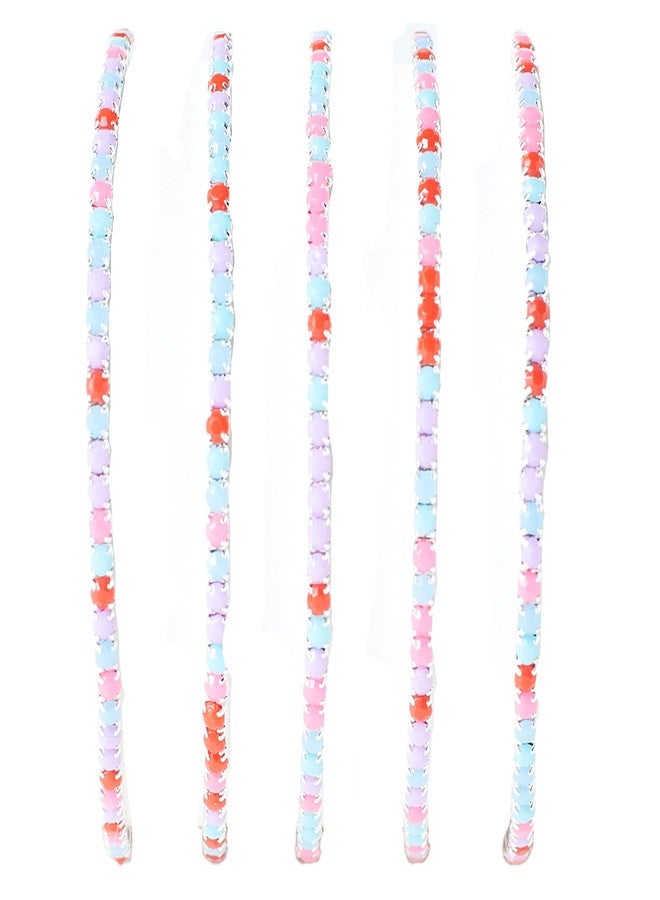 SALTY Anti Tarnish Set of 5 Rosy Blueberry Stack Bracelets for Women | Fancy Jewellery Gifts | Hand Band | Latest Fashion Accessories for Girls | Minimal Jewelry Design | Ideal for Gifting | Gift for Diwali, Christmas, Marriage, Birthday - Image 1