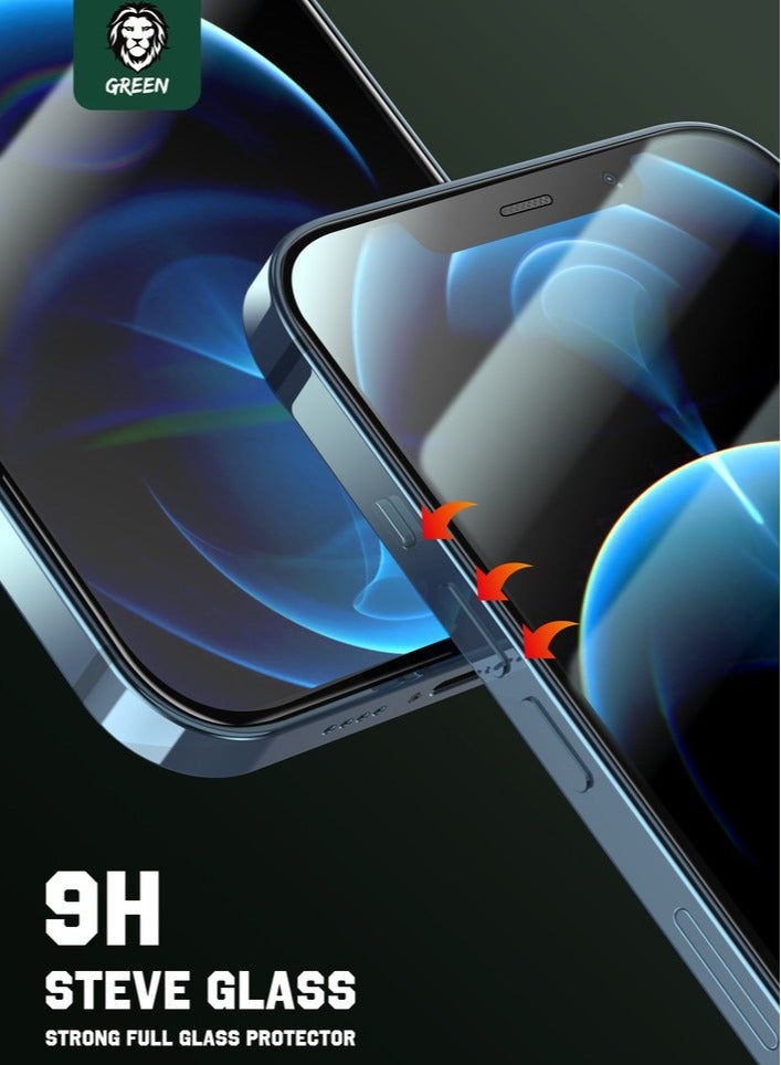 GREEN LION Steve Screen Protector for iPhone 11 Pro / 9H Hardness / Full HD Glass / Anti Scratch / Anti Fingerprint / Bubble Free / Crystal Clear / Full Coverage / Anti Reflective / Highly Responsive - Clear - Image 2