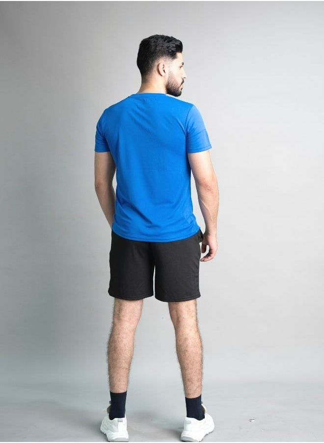 Mei Stylish - Casual Style Men`s Active Wear Outdoor or Indoor T-shirt and Short Set - Image 1