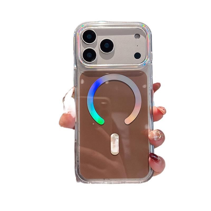 غطاء MagSafe، مغناطيس قوي، مقاوم للصدمات لـ iPhone 15 / 15 Plus / 15 Pro / 15 Pro Max، Coffee Brown، TPU+PC مغناطيسي من مادة TPU باللون البني - Veloris - Image 1