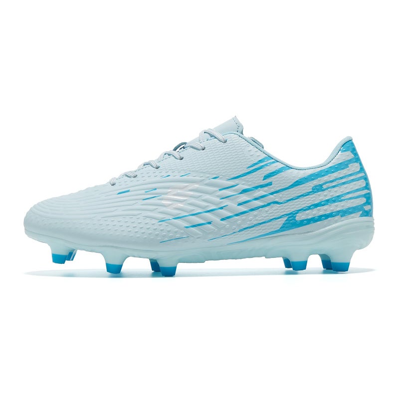 EPIMENO Men's and Women's Soccer Cleats Outdoor Lightweight Rugby Boots Training Football Shoes Water Blue - Image 2