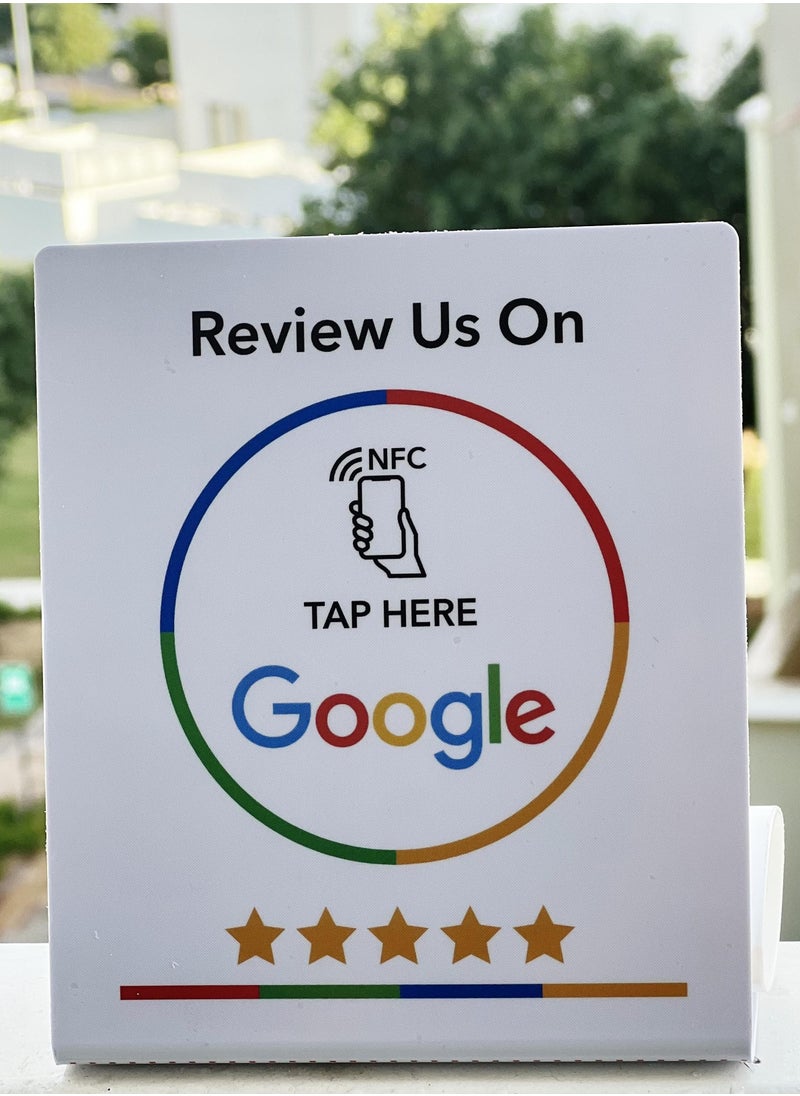 Google Review NFC Stand Review Us on Google | Ready to be activated instantly with your Google Review URL