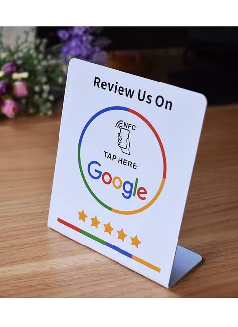 Google Review NFC Stand Review Us on Google | Ready to be activated instantly with your Google Review URL