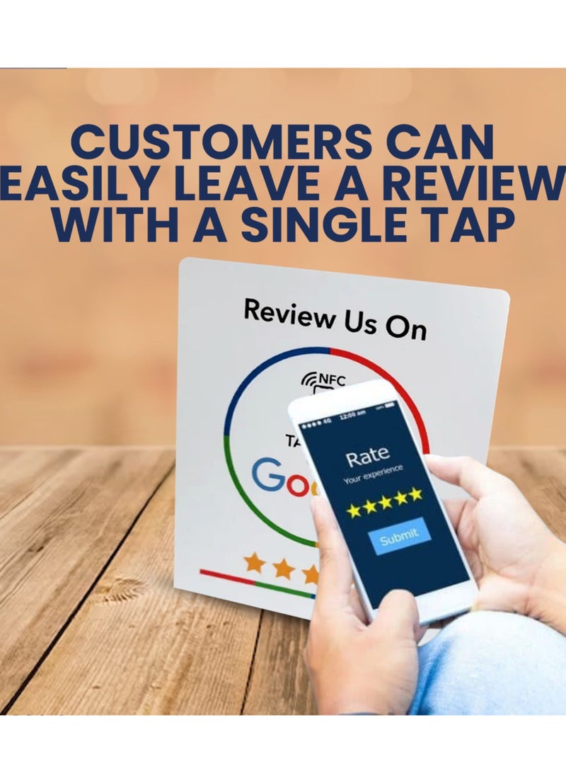 Google Review NFC Stand Review Us on Google | Ready to be activated instantly with your Google Review URL