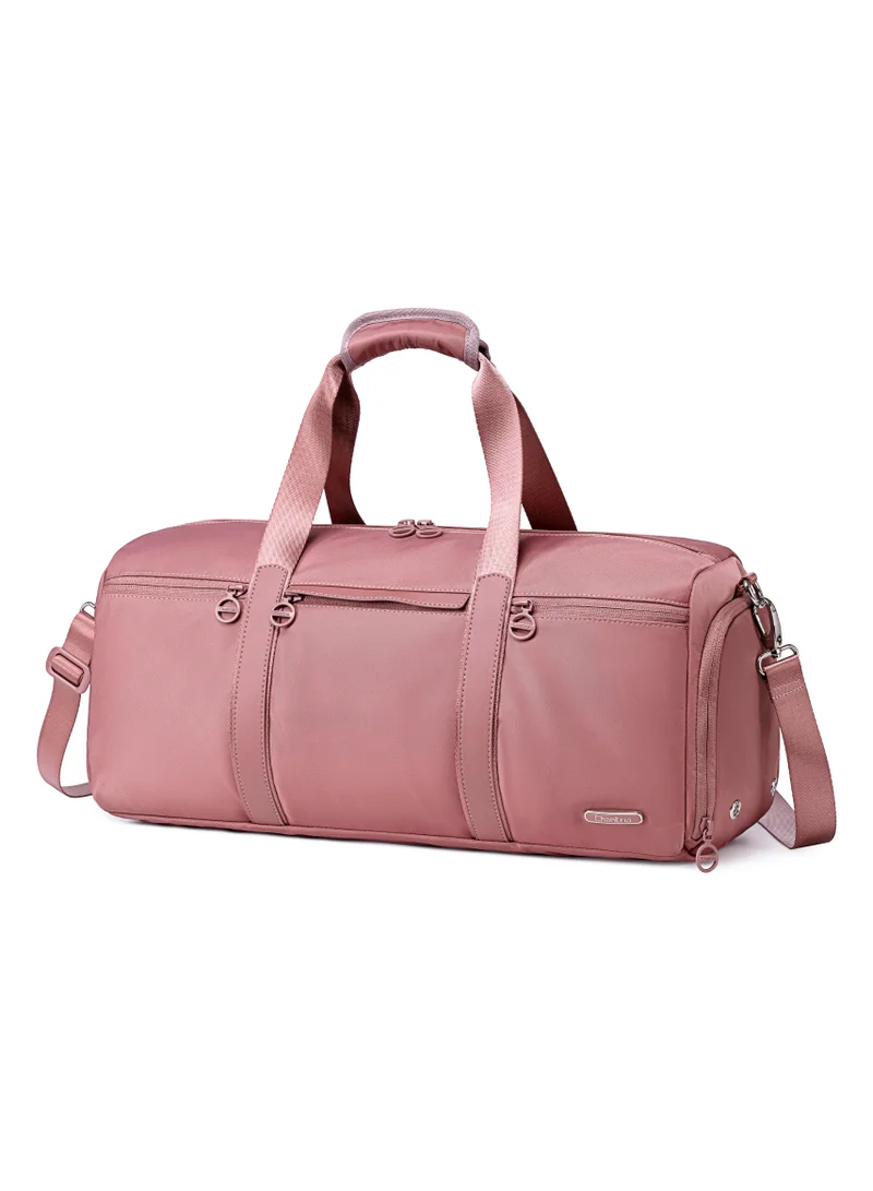 Chantria 21L Premium Gym Bag Water Resistant Duffel Bag with Shoe Compartment and Detachable Shoulder Straps for Women, CB00777-Nostalgia Rose
