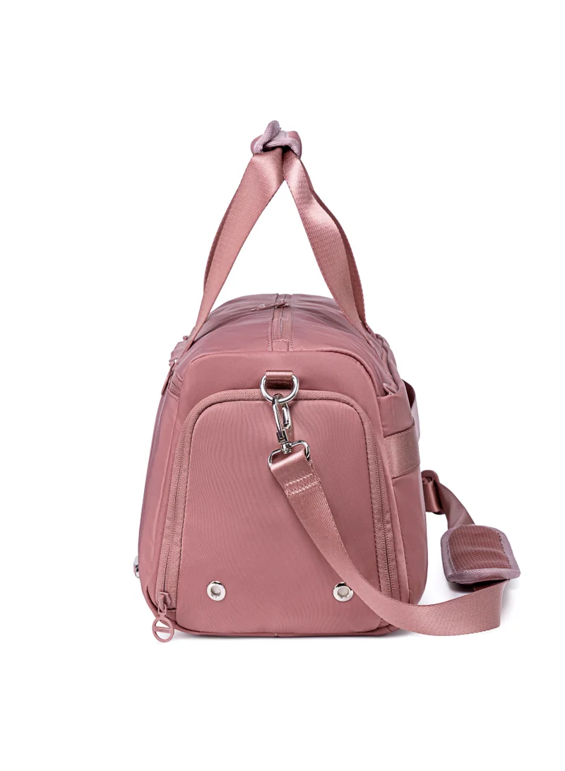 Chantria 21L Premium Gym Bag Water Resistant Duffel Bag with Shoe Compartment and Detachable Shoulder Straps for Women, CB00777-Nostalgia Rose