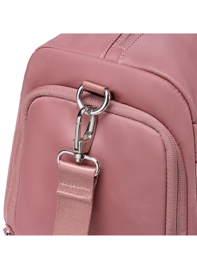 Chantria 21L Premium Gym Bag Water Resistant Duffel Bag with Shoe Compartment and Detachable Shoulder Straps for Women, CB00777-Nostalgia Rose - Image 3