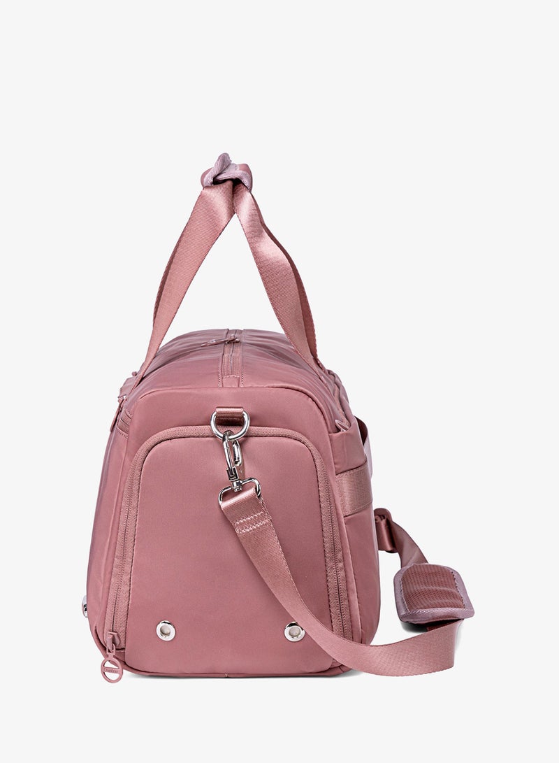 Chantria 21L Premium Gym Bag Water Resistant Duffel Bag with Shoe Compartment and Detachable Shoulder Straps for Women, CB00777-Nostalgia Rose - Image 2