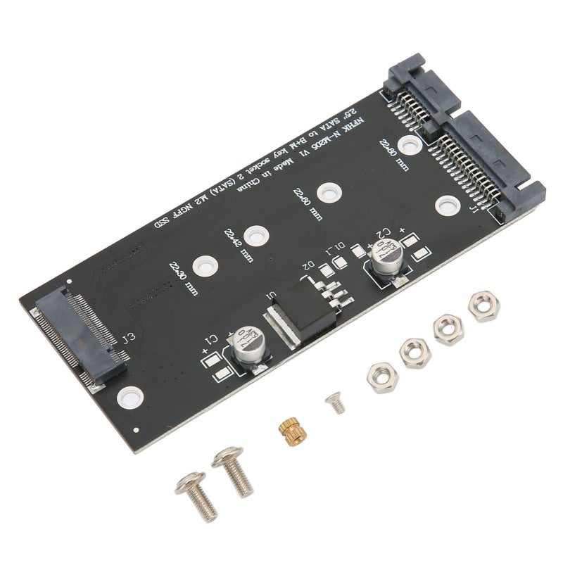 محول بطاقة M.2 SSD إلى SATA للأحجام 2280 2260 2242 2230 ملم - يعمل بمجرد التوصيل - محول مصنوع من مادة PCB للكمبيوتر المحمول والمكتبي - Image 2