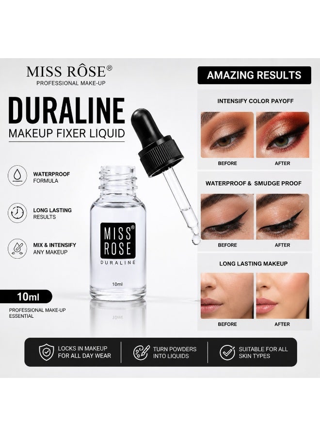 Miss Rose Duraline Makeup Fixer Liquid 10ml | Waterproof Makeup Mixing & Long Lasting Fixing Liquid | Smudge Proof Makeup Enhancer - Image 3