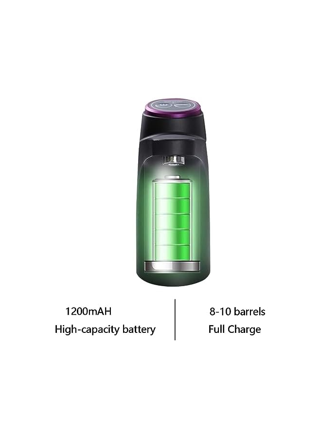 CHIVENIDO Gallon Water Bottle Pump - Water Bottle Dispenser for 5gl, USB Charging Automatic Drinking Water Pump, Portable Electric Water Dispenser Jug for Home Kitchen Office and Picnic (BLACK2) - Image 5