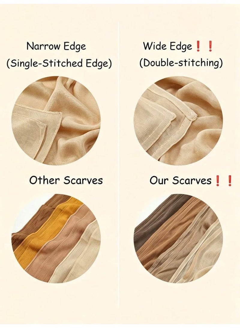 Rayon Hijab Scarf  for Women Muslim Cotton Jersey Hijabs Fashion Long Scarf Shawls Islamic Turban Headbands - Image 2