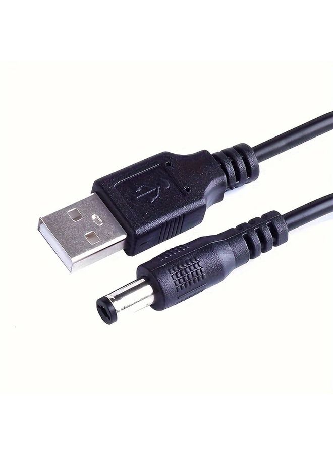 White 5V USB To DC 5 5x2 1mm Power Cable Charging Cord High Power Adapter - Image 2