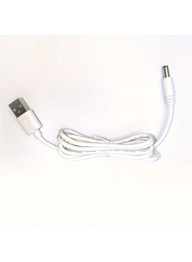 White 5V USB To DC 5 5x2 1mm Power Cable Charging Cord High Power Adapter - Image 4