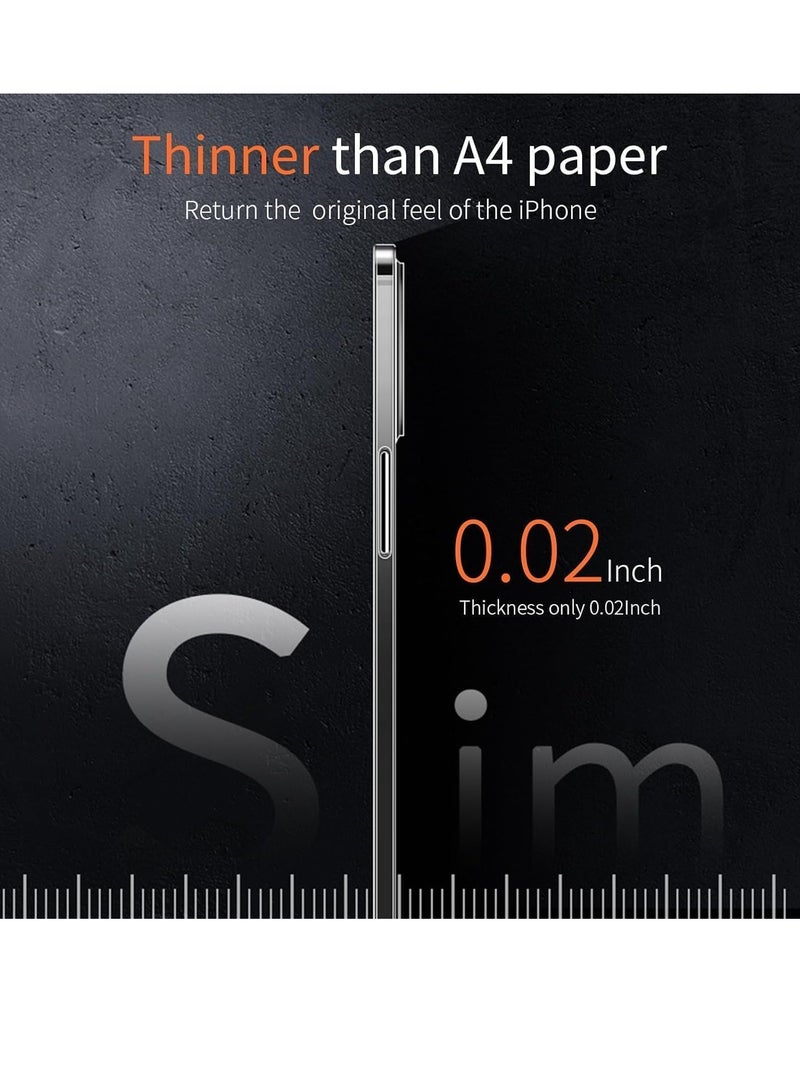 Case Compatible with iPhone 15 Slim Case,0.2mm Fit [Paper-Thin] Lightweight Case Matte Finish PP Back Skin Cover Protection [Anti-Fingerprints&Yellowing] - Image 2