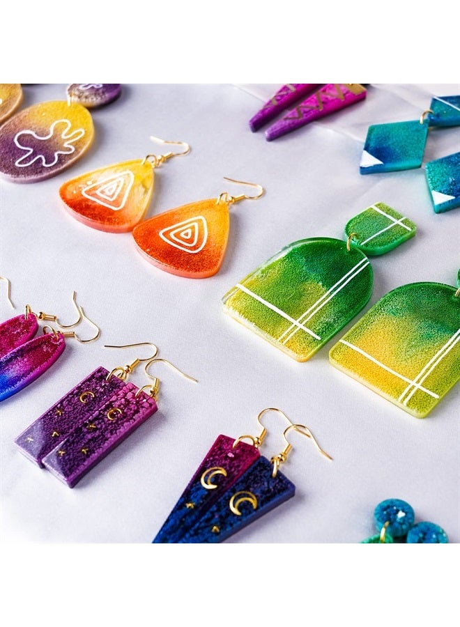 LET'S RESIN Resin Earring Mold, 171 Pcs Resin Jewelry Molds Making Kit with 11 Pack Variety Shape Resin Molds Silicone, Earring Molds for Epoxy Resin, Pendant, Earrings, Necklace, Keychains - Image 4