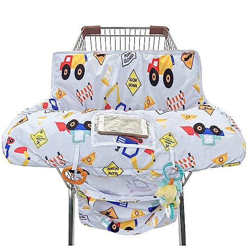 gxfcymxbd Shopping Cart Cover for Baby,2-in-1 High Chair Cover with Portable Cloth Bag,Cart Seat Pad for Babies Grocery Cushion Cover Restaurant,Suitable for All Supermarkets - Image 1