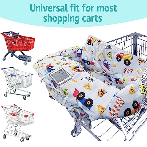 gxfcymxbd Shopping Cart Cover for Baby,2-in-1 High Chair Cover with Portable Cloth Bag,Cart Seat Pad for Babies Grocery Cushion Cover Restaurant,Suitable for All Supermarkets - Image 5