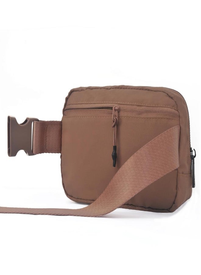 NGIL Mini Belt Bag for Women Crossbody Pack Workout Traveling Running Hiking Waist Bag with Adjustable Strap, Brown, 41 inches (strap length) - Image 4