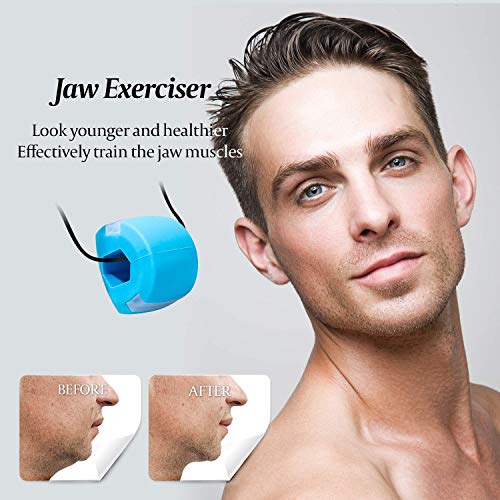 Clopic Jawline Exerciser Jaw Face and Neck Exerciser - Define Your Jawline Slim and Tone Your Face, Look Younger and Healthier - Helps Reduce Stress and Craving Free Jawline Rop Hanger For neck - Image 4