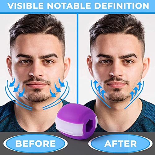 Clopic Jawline Exerciser Jaw Face and Neck Exerciser - Define Your Jawline Slim and Tone Your Face, Look Younger and Healthier - Helps Reduce Stress and Craving Free Jawline Rop Hanger For neck - Image 2