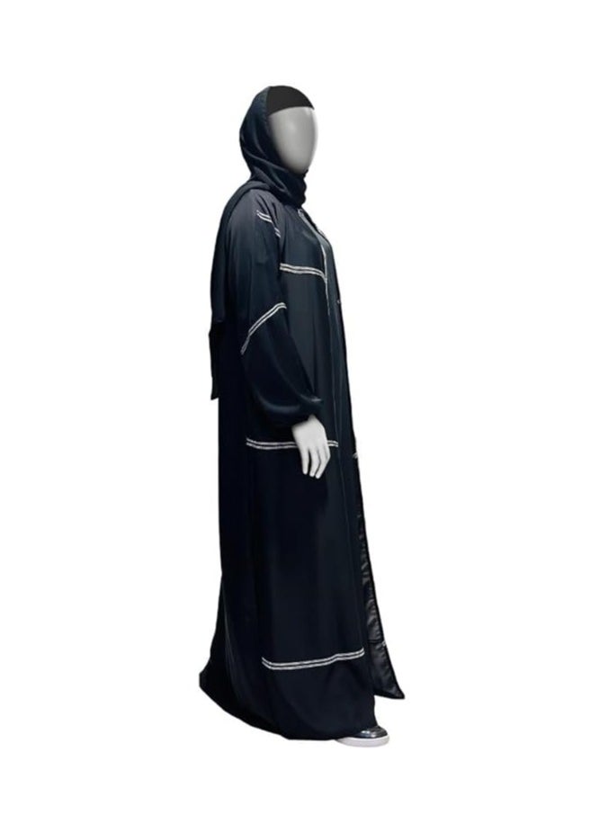 iLaa - iLaa Abaya for women Qays Modern Elegant Abaya, Outfit Dubai Fashion, Made With Korean Nida Fabric, Comes With Matching Hijab - Image 1