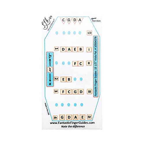 FFG NOTE THE DIFFERENCE Fantastic Finger Guide for Violas | Stringed Musical Instruments | Fingerboard and Fretboard Stickers for Learning All Notes | Kids/Adult Beginner Viola Finger Guide |15.5" Size - Image 3