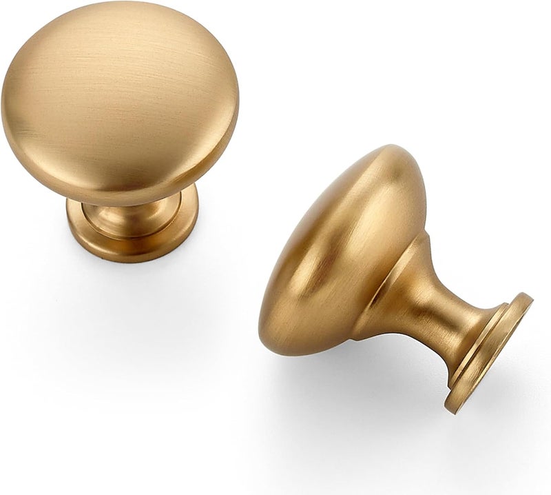 Ravinte 50 Pack Champagne Bronze Round Zinc Cabinet Knobs for Kitchen Bathroom Closet Dresser Cabinets - Image 1