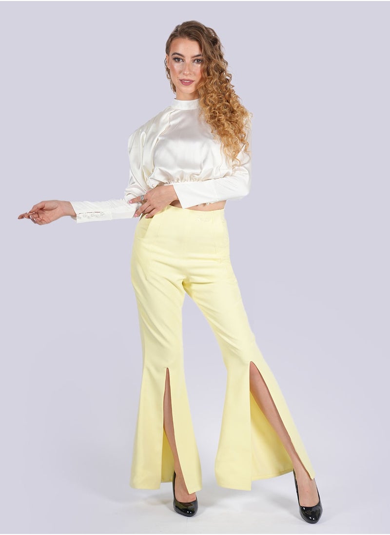 NIVA FASHION HOUSE Iris - Front Split Flared Pants  - Image 2