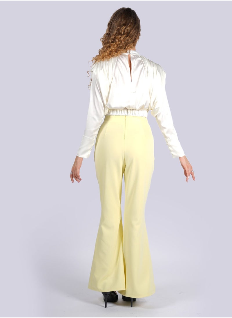 NIVA FASHION HOUSE Iris - Front Split Flared Pants  - Image 3