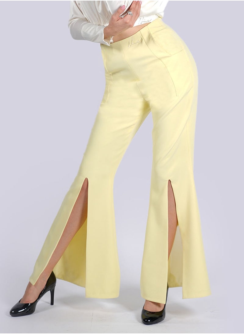 NIVA FASHION HOUSE Iris - Front Split Flared Pants  - Image 4