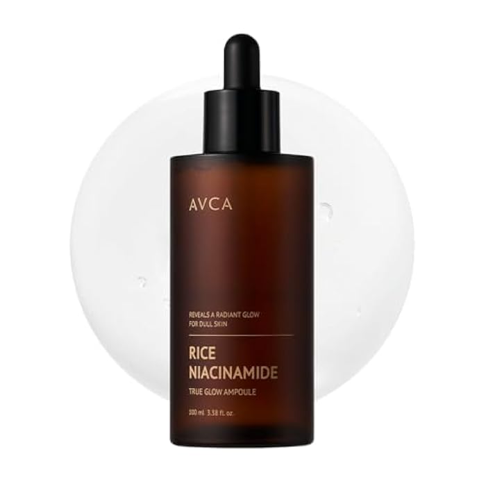 AVCA Rice + Niacinamide Serum - Radiance-Boosting Face Serum with Rice Extract, 5% Niacinamide, Lightweight Hydration, Helps Refine the Look of Texture & Oil, 100 mL (3.38 fl oz) - Image 1