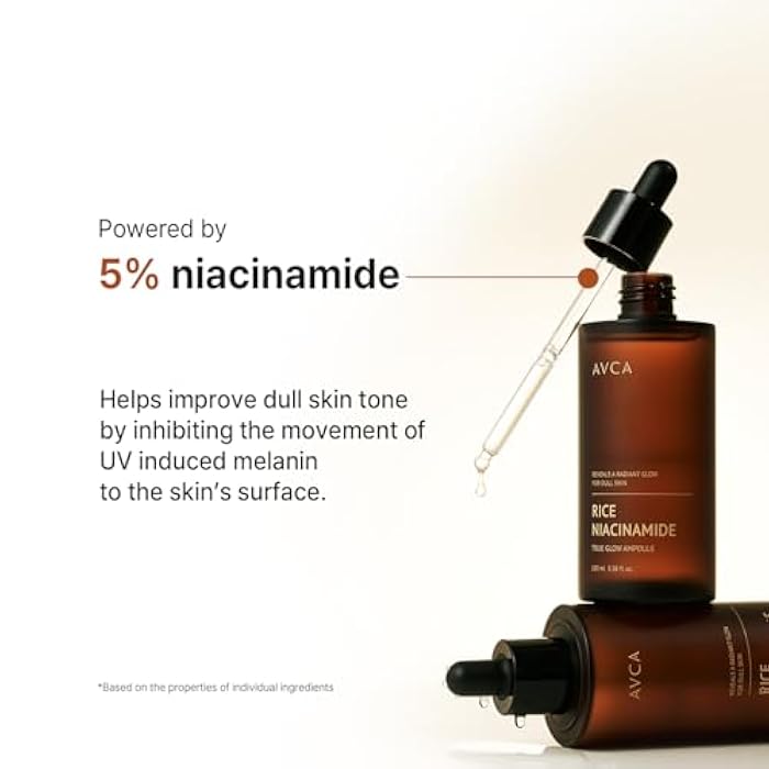 AVCA Rice + Niacinamide Serum - Radiance-Boosting Face Serum with Rice Extract, 5% Niacinamide, Lightweight Hydration, Helps Refine the Look of Texture & Oil, 100 mL (3.38 fl oz) - Image 4