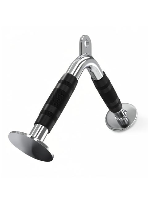 PUMP-KING V Press Down Bar Cable Attachment V-shaped Exercise Bar Strength Training Handle Attachment for Home Gym Equipment Weightifting Workout V Bar Pully Cable Attachment