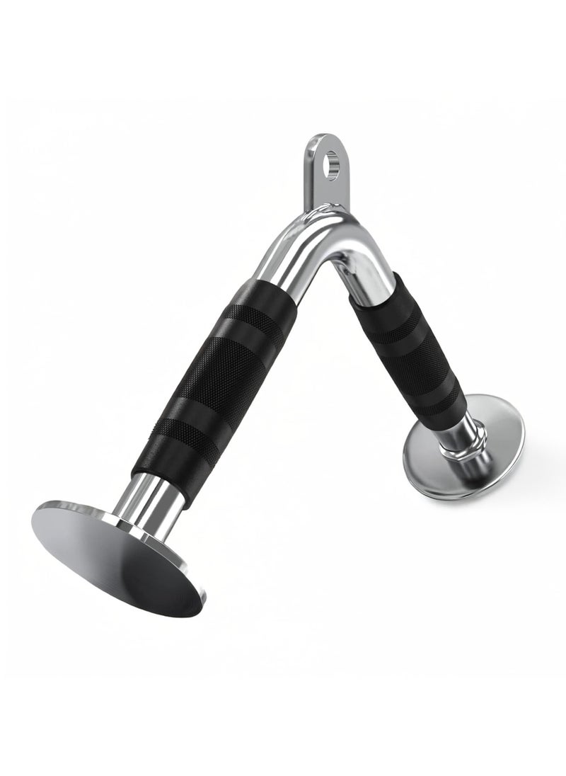 Generic - PUMP-KING V Press Down Bar Cable Attachment V-shaped Exercise Bar Strength Training Handle Attachment for Home Gym Equipment Weightifting Workout V Bar Pully Cable Attachment - Image 1