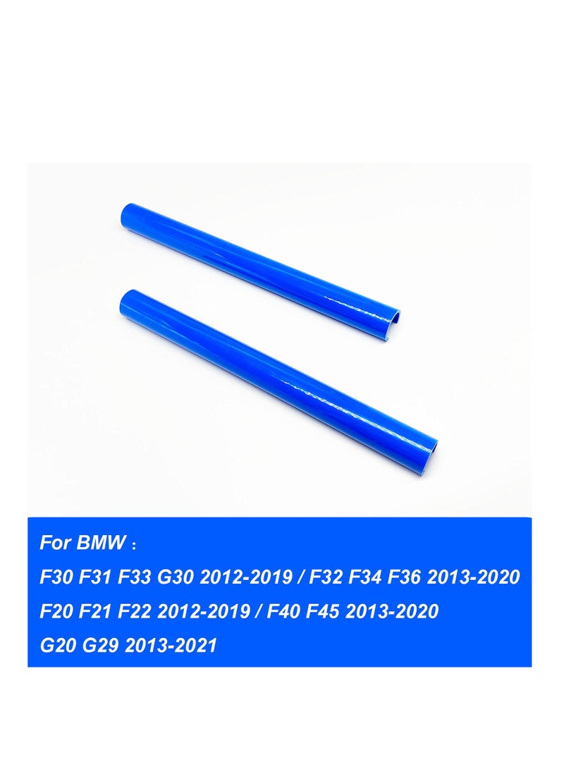 كابتن تيك 2PCS Blue Grille Insert Trim Stripes, Compatible with M Sport V Barce for BMW F20 F30 G30, Grille Strips for BMW Series 2, 3, 5, 328i, 535i. Enhance Your BMW's Style! - Image 2